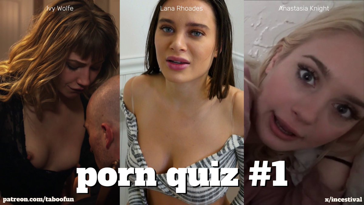 New series! Porn Quiz #1 Guess the correct line out of four sentences before the gong.