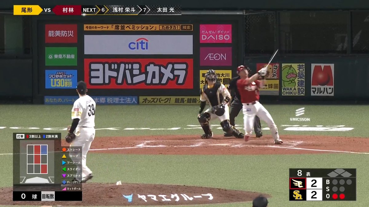 値千金の勝ち越しアーチ!🌈 東北楽天 村林一輝 選手の今シーズン第2号ソロホームラン!🔥🔥 👇ライブ配信はこちら