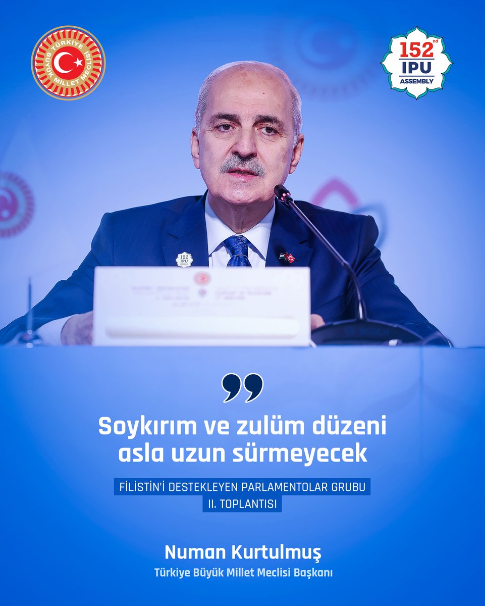 ❝Filistin’in istiklâli, bölgesel huzurun anahtarlarından biridir.❞ #IPU152