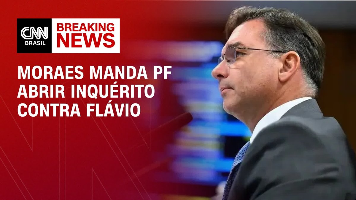 Moraes manda PF abrir inquérito contra Flávio; assista #CNNNovoDia