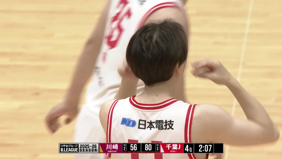 りそなグループ B.LEAGUE 2025-26 B1リーグ戦 第32節 vs. 川崎 4Q ＃西村文男 から ＃二上耀 の北陸ホットラインで熱すぎる得点🔥🔥🔥#北陸高校 LIVE配信は▼ #千葉ジェッツ