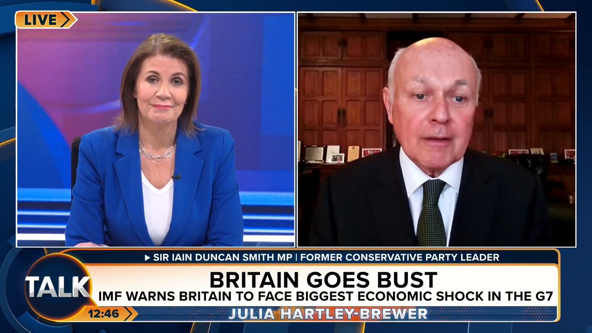 🚨"We have oil and gas. We have an island that sits on oil and gas. So the whole idea that we stop drilling is really stupid." Sir Iain Duncan Smith MP attacks Ed Miliband's "stupid" Net Zero policies. Julia Hartley-Brewer | Iain Duncan Smith MP Chingford & Woodford Green