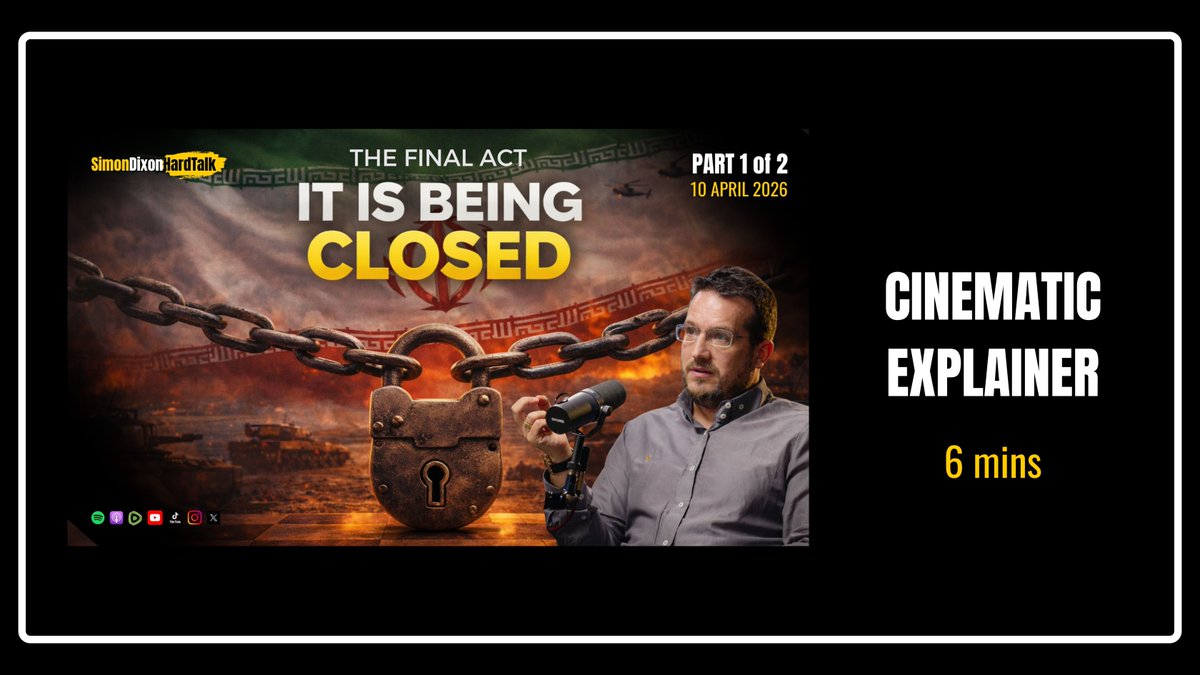 ▶️ Watch this 6 minute explainer video which summarizes the 1 hour 46 mins video (The Final Act: How the Iran War Ends (Lebanon, Deals & Global Reset).
