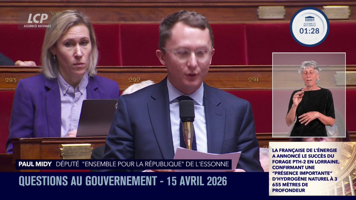 "Des forages récents ont permis de découvrir ce qui pourrait être le plus grand gisement d'hydrogène naturel au monde dans les sous-sols de la Moselle", indique Paul Midy qui plaide pour un fonds souverain au regard d'un "trésor de l'ordre de 100 milliards € pour notre pays".