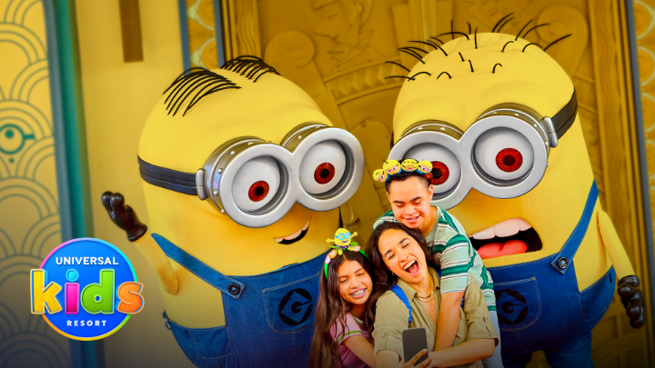 Explore the splashier side of Universal Kids Resort at Illumination’s Minions vs. Minions: Bello Bay Club. Coming to Frisco, Texas in 2026!