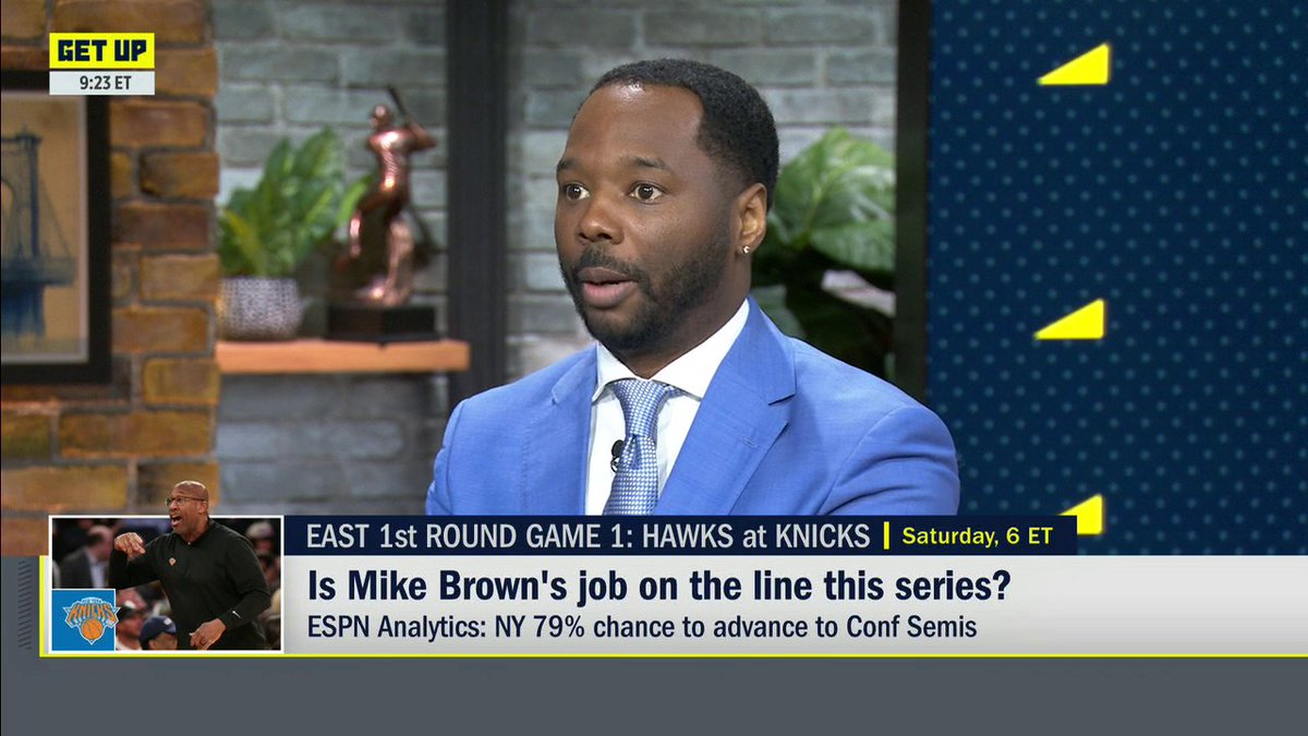 "[The Knicks] don't have to win a title. They have to get to the NBA Finals, no matter what." —Vincent Goodwill on the pressure and expectations on the Knicks this season 🏀