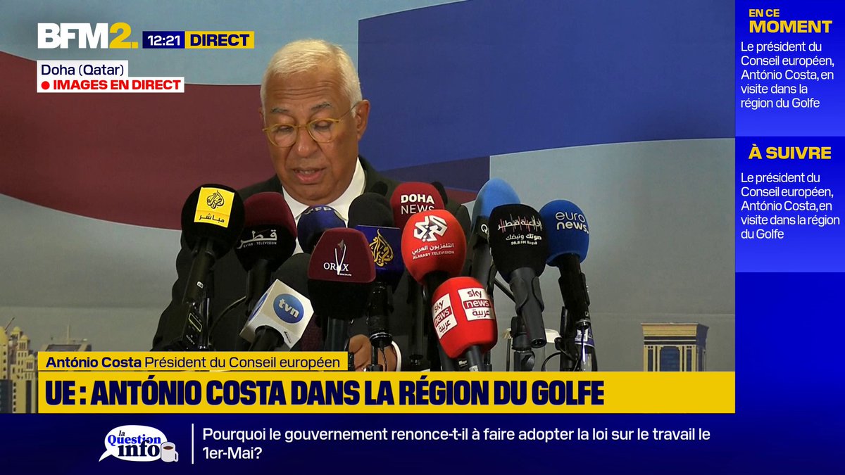 "Le Hezbollah représente une menace existentielle pour le Liban", estime le président du Conseil européen, Antonio Costa #BFM2