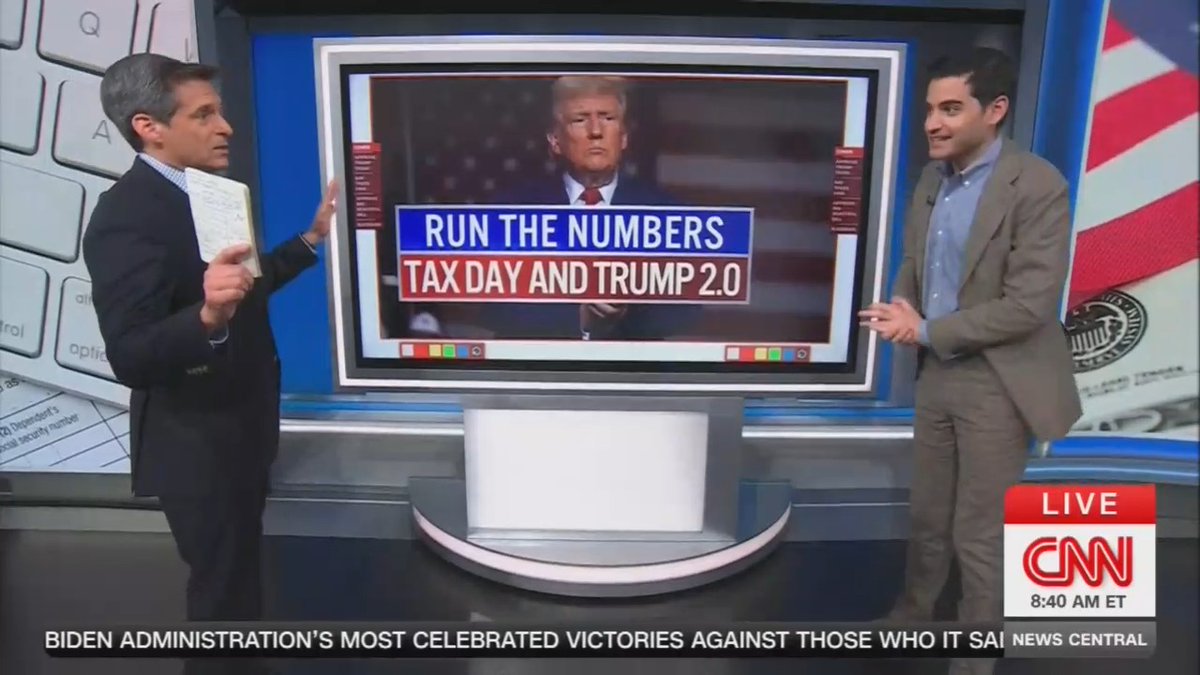 Harry Enten: Trump's net approval rating on taxes is at -28 points. He is 58 points underwater with independents when it comes to taxes. My goodness gracious. That is stunning.