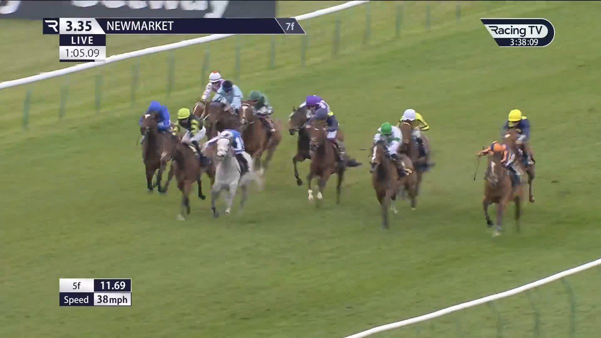 50/1! Azleet denies American Queen in a big shock in the Lanwades Stud Nell Gwyn at Newmarket Racecourse Stuart Williams