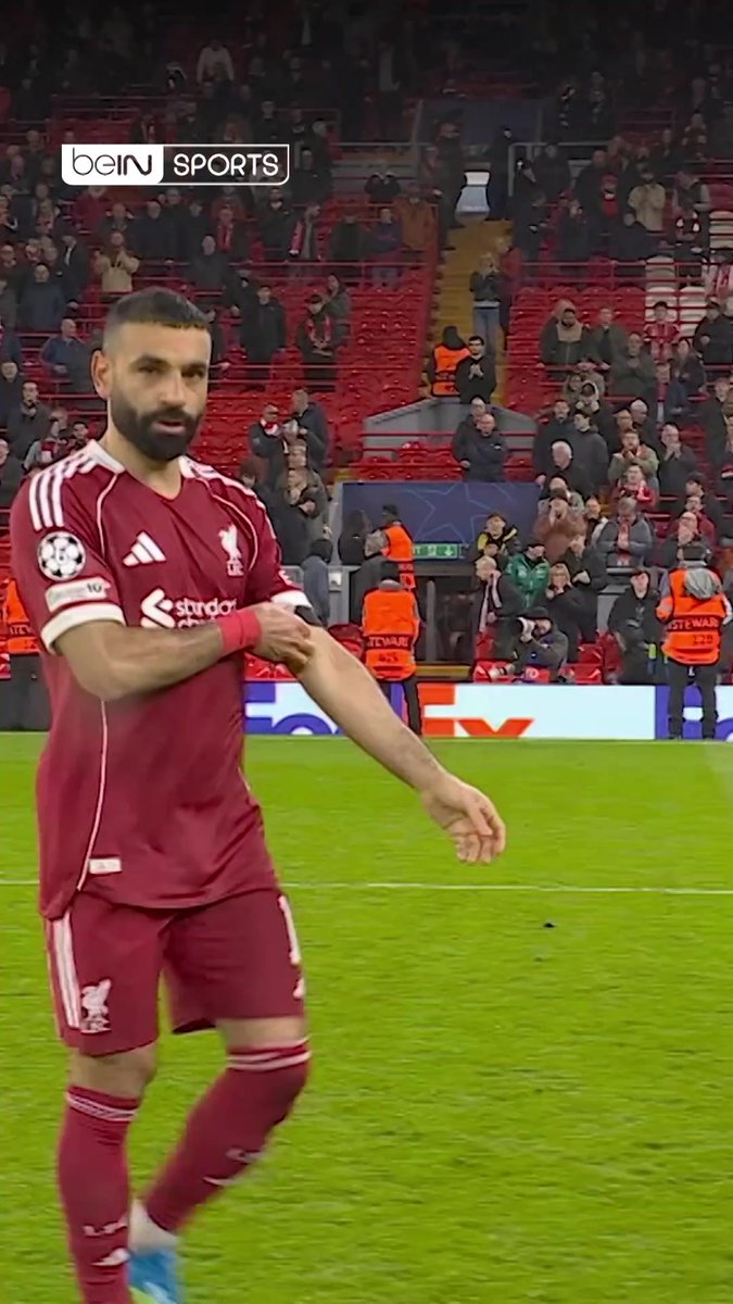 👑🇪🇬 آخر ظهور أوروبي لصلاح مع ليفربول … والجماهير تودّعه بالهتاف 👏 #دوري_أبطال_أوروبا #UCL | #beINUCL | #Liverpool | #MoSalah