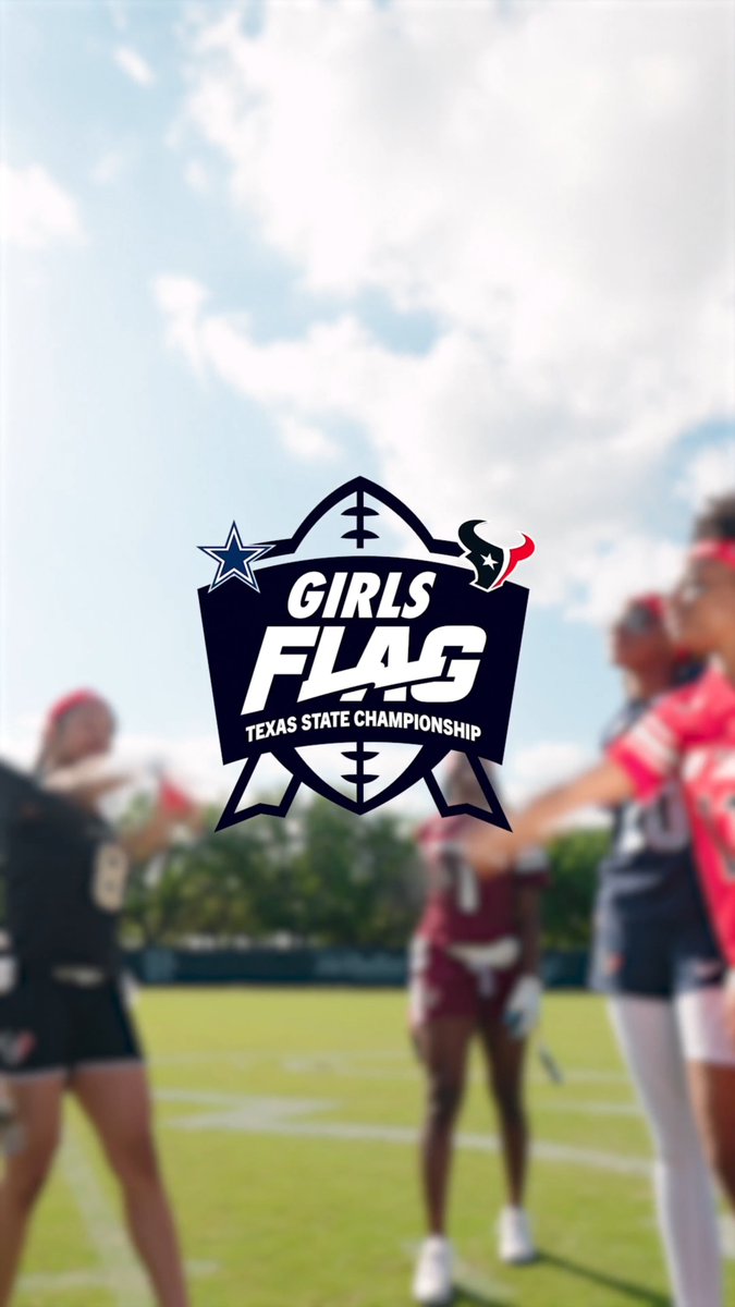 bigger stage, brighter lights 🏈 The Dallas Cowboys and Houston Texans are joining forces to make history with the first-ever Girls Flag Football Texas State Championship.