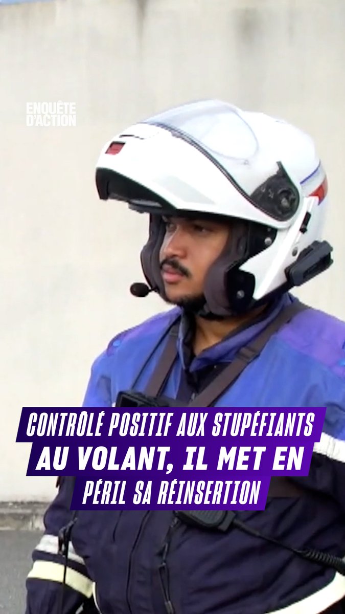 « C’est une infraction grave, c’est un délit » Sorti de prison après 12 ans pour meurtre, il est surpris consommant du cannabis. Sans permis, il va perdre son emploi. #EnquêtedAction « Motards de la police : dérapage interdit pour les délinquants », vendredi à 21 :25 sur W9 et M6+