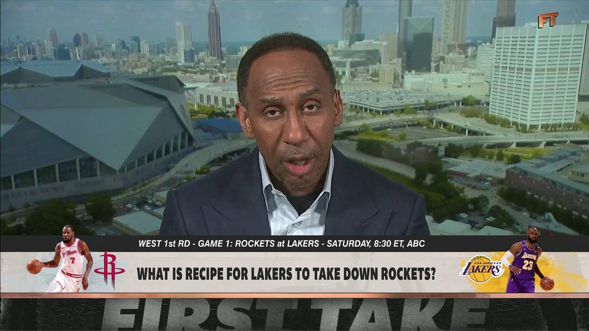"Can we get this series 2-2, ... buying some time for Luka and [Reaves] to get back? ... That's how they should be thinking." —Stephen A Smith on the Lakers' strategy vs. the Rockets 🏀