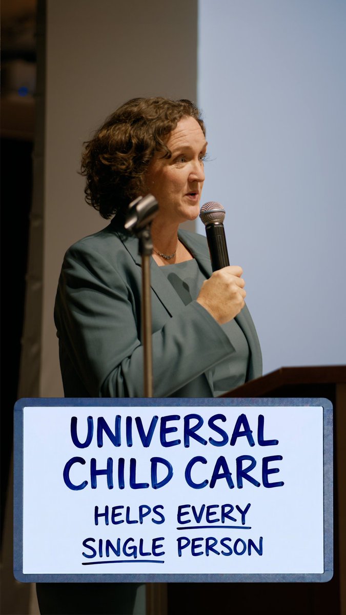 Making child care affordable and free doesn’t just help people with children. It helps every single person. A strong, growing California economy is what is going to power all of us, no matter what stage we are in in life. We have been a state of booms—it is time for us to boom again.