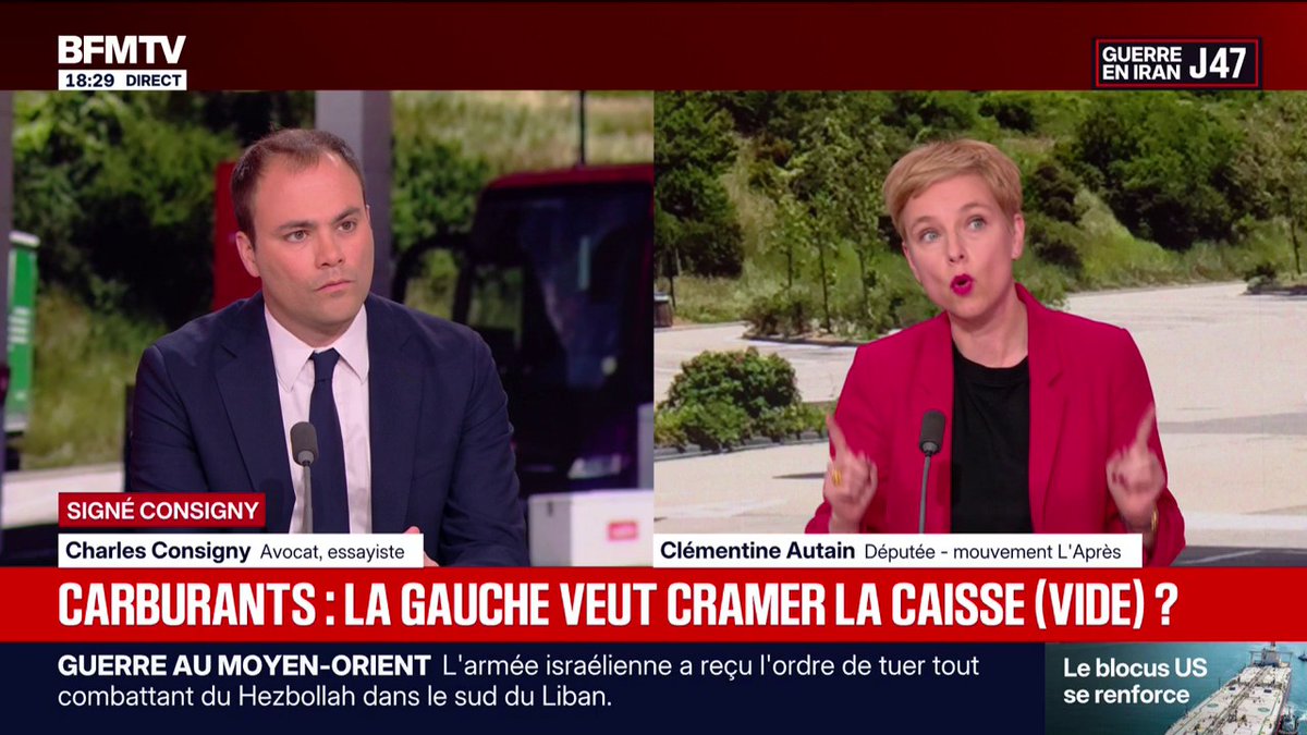 Carburants: "Le plus important, c'est de s'attaquer aux superprofits", assure Clémentine Autain, députée L'Après