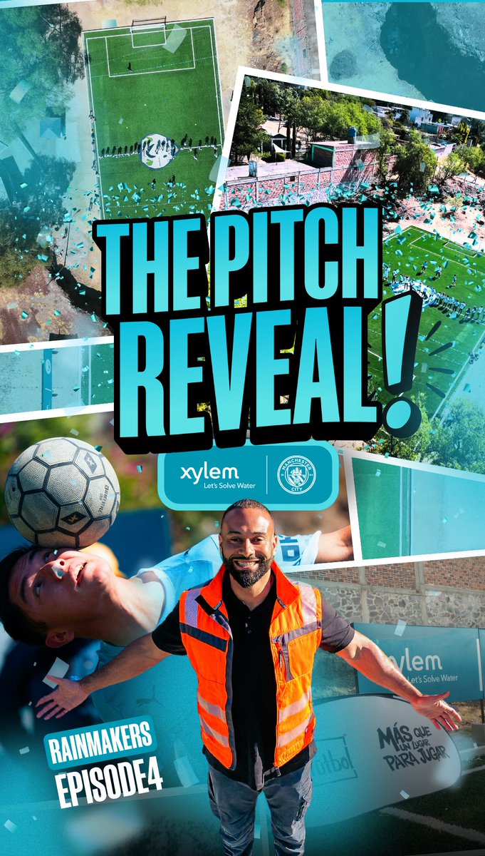 Launch day is here! 🎉⚽️ Manchester City and Xylem have spent the last seven weeks transforming an empty space into something the community can truly call their own - and today is launch day 🩵 Watch episode four of Rainmakers ▶️