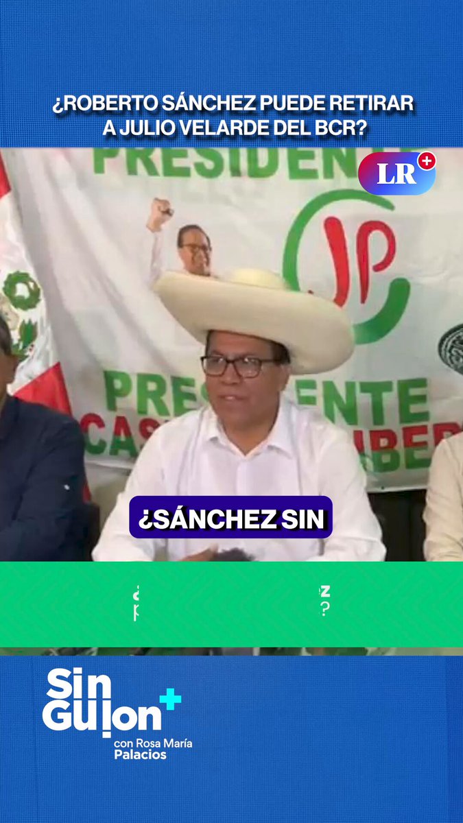🔴 “Tendría que hacer alianzas en el Congreso”. Rosa María Palacios analiza la posibilidad de que Roberto Sánchez remueva a Julio Velarde del Banco Central de Reserva del Perú. 📺 Mira el análisis completo en el canal de YouTube de #SinGuion: