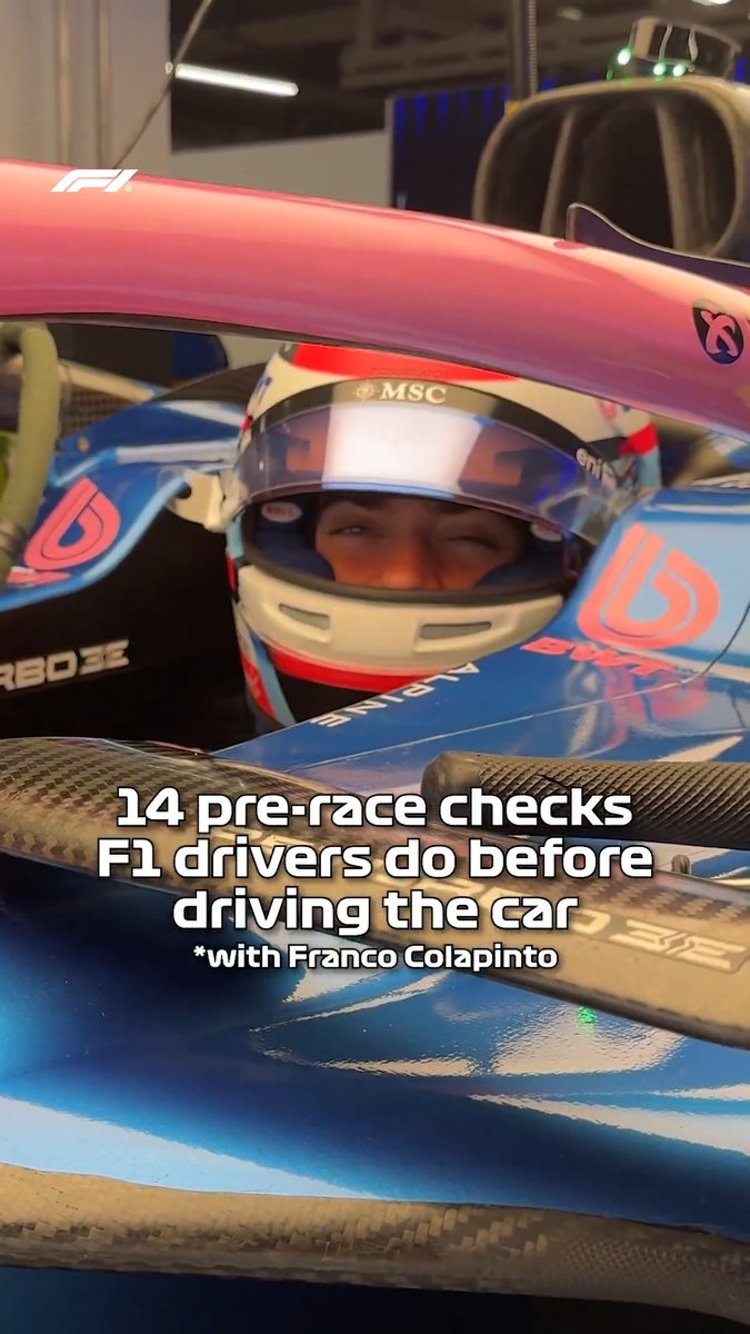 So it turns out drivers don't just jump in the car and go 🤯 Franco Colapinto takes us through those all-important checks before turning a wheel at track! #F1