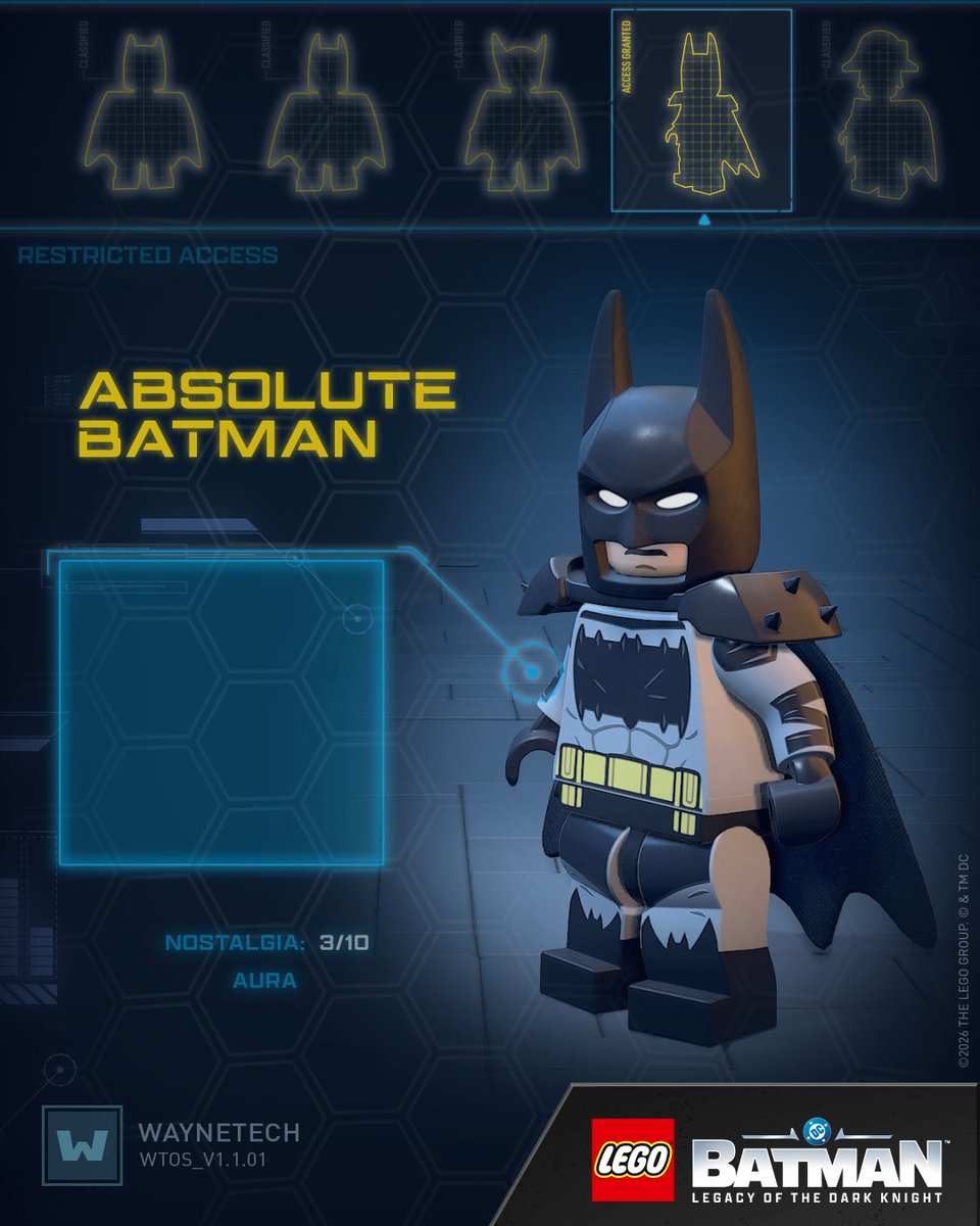 Tall, dark, and hits like a truck. A really, really big truck. #LEGOBatmanGame
