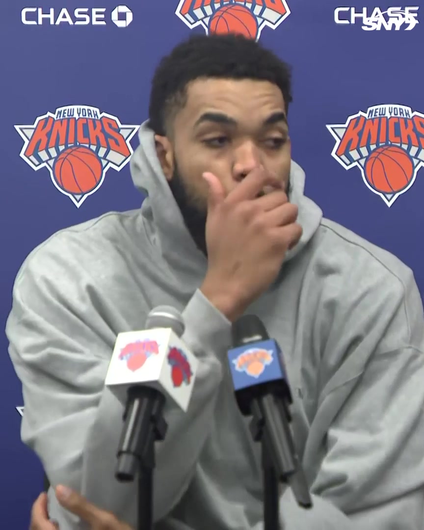 "We've expected ourselves to needing to be the best. We just have to continue to use those 1%s every game in the regular season to be the team we want to be at this time" Karl-Anthony Towns looks ahead to facing the Hawks