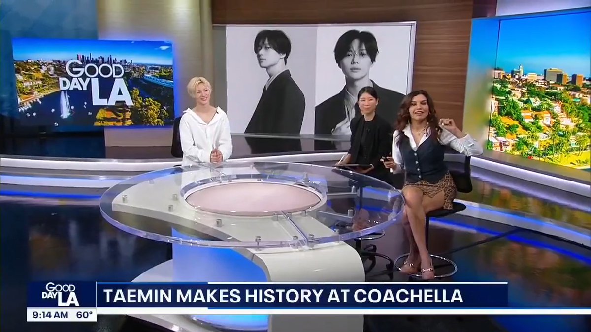 K-pop superstar 태민 (TAEMIN) gives an interview with Amanda Salas on Good Day LA following his historic performance at Coachella.