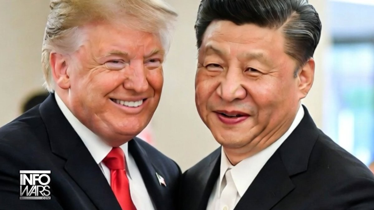 "China Is Being The America To Iran's Ukraine, Providing The Intelligence & Weapon Systems That Iran Is Using To Fight America, But They're Not Fighting Us!" After Reports Of Iran Using Chinese Spy Satellites To Target US Bases, Trump Now Says China Has Agreed Not To Send Iran Weapons & Predicts "Xi Jinping Will Give Him A Big, Fat Hug" When He Permanently Opens The Strait Of Hormuz In A Few Weeks! 🔴WATCH/SHARE THE LIVE ALEX JONES SHOW NOW: