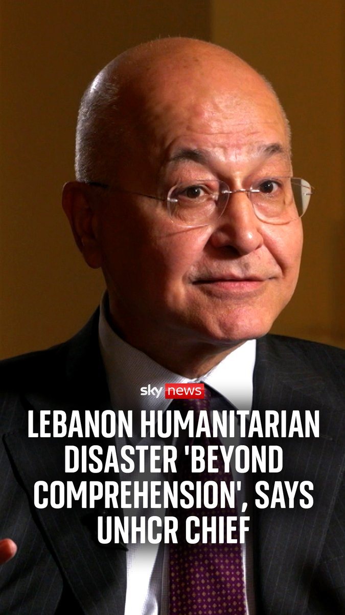 UNHCR's high commissioner told me the humanitarian disaster in Lebanon is "beyond comprehension" during an emergency visit. More than a million people have been displaced, over 2,000 killed and tens of thousands of homes damaged or destroyed since hostilities erupted.