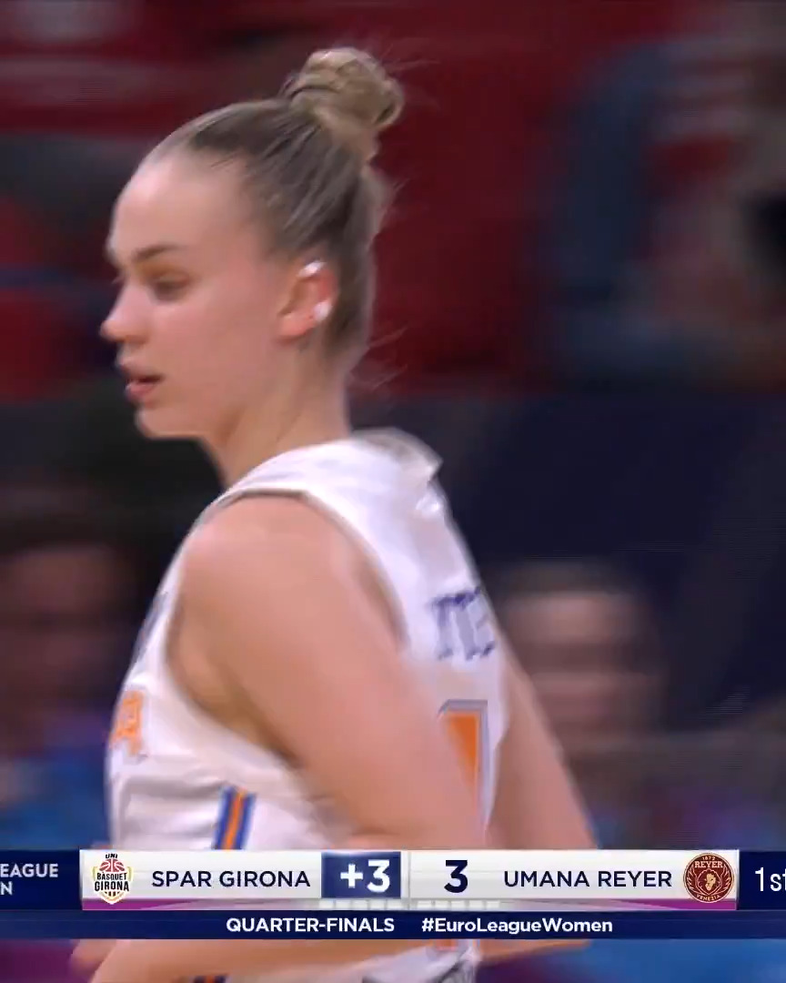 SHE IS WORLD CLASS 😍 Juste Jocyte does it ALL, as Girona move to the #EuroLeagueWomen Semi-Finals.