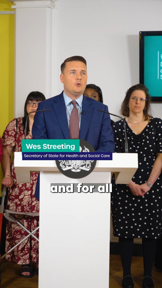 "Today is the day with this strategy that the NHS starts living up to your expectations of our National Health Service." @WesStreeting on how the renewed Women's Health Strategy will make sure every woman and girl gets the care she deserves.