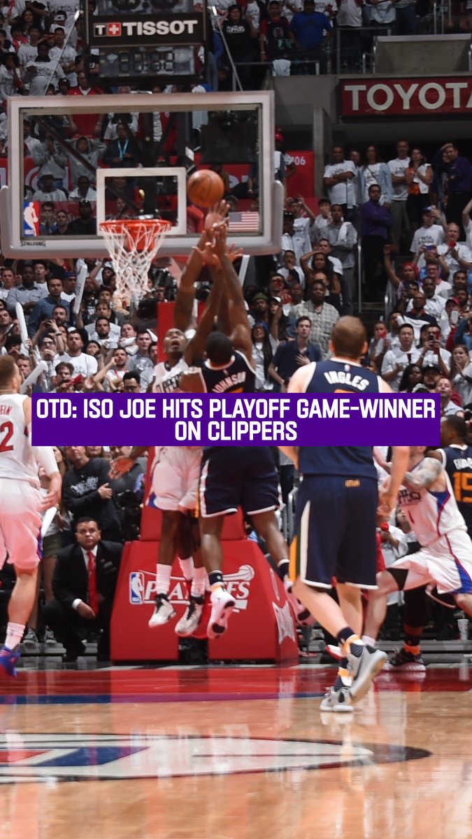 #OTD in 2017: ISO JOE CALLED GAME to secure a 97-95 win over the Clippers in round one, game one of the playoffs 🔥 Joe finished with a team-high 21 points off the bench 🫡 #TakeNote