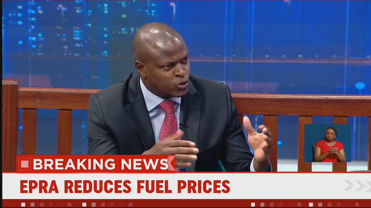 BREAKING: EPRA reduces fuel prices Petrol drops by Ksh 9 Diesel drops by Ksh 10 Price of kerosene remains unchanged #JKLive