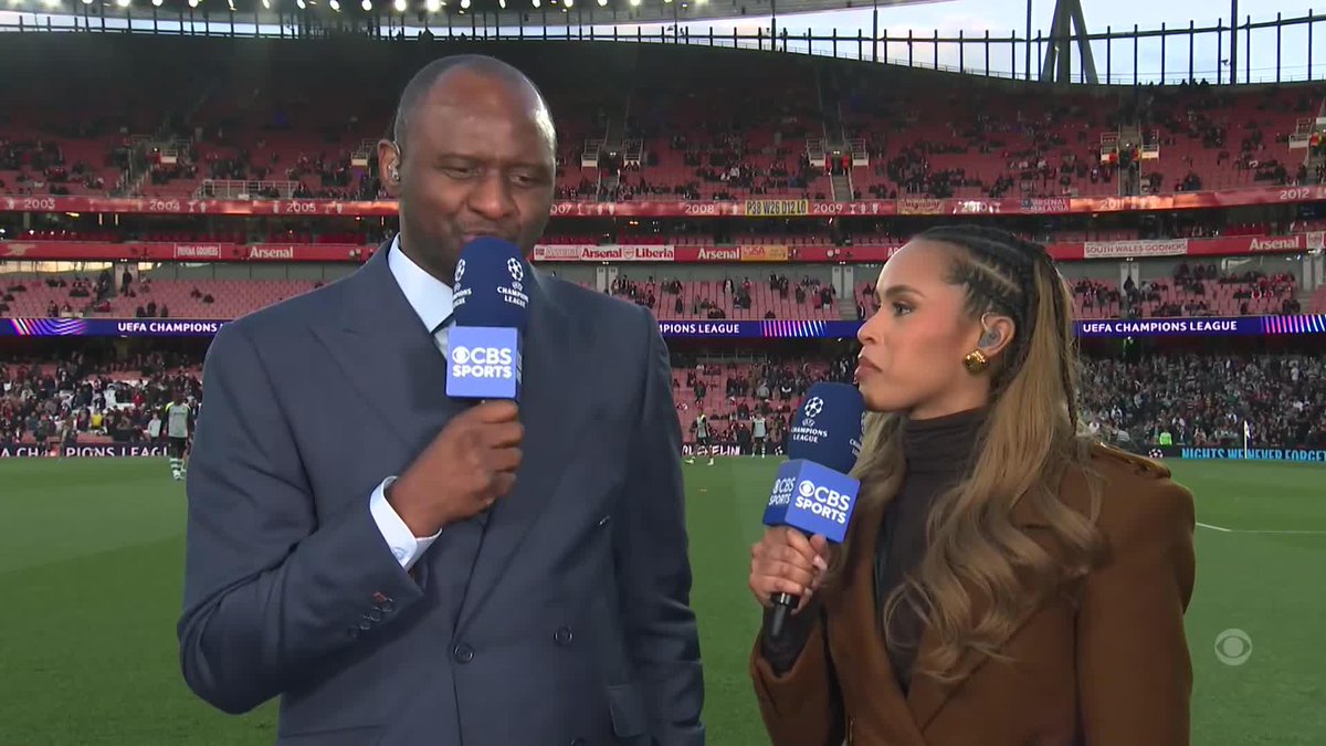 "We are all the skip." 🥹😂 Thierry with some love for Patrick Vieira and the #UCLToday team ❤️