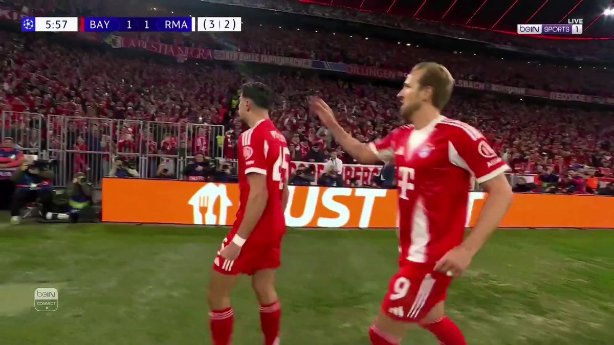 بايرن ميونيخ يدرك التعادل سريعاً عن طريق بافلوفيتش ⚽️🔥🔥🔥 #دوري_أبطال_أوروبا