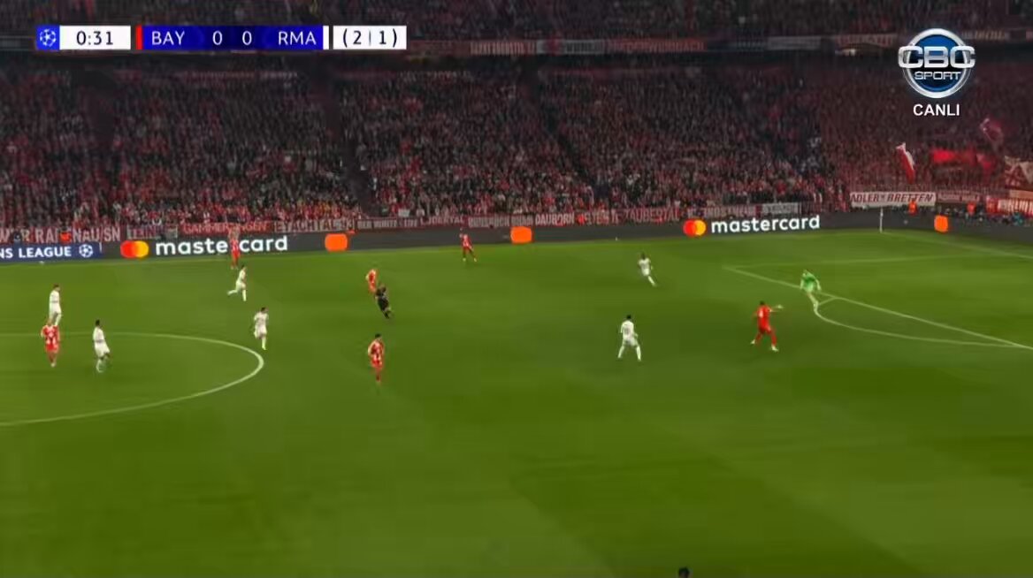 Arda Güler, 36. saniyede Bayern Münih'e attığı gol Azerbaycan kanalında: