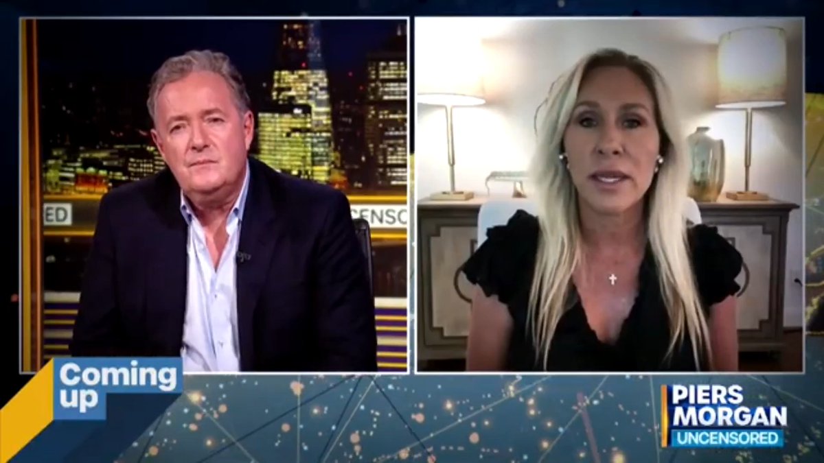 "He called to wipe out an entire civilization... that to me is so evil and shows real mental depravity!" Watch Piers Morgan's latest episode, just dropped 👇 📺 Piers Morgan | Marjorie Taylor Greene 🇺🇸 | Andrew Wilson | Jack Posobiec | Marc Lamont Hill | Jo