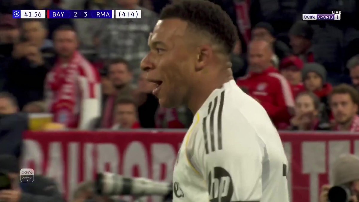 مبابي يسجل الهدف الثالث لريال مدريد ⚽️🔥 ماذا يحدث لدفاع بايرن ميونيخ ؟ 😮 #دوري_أبطال_أوروبا