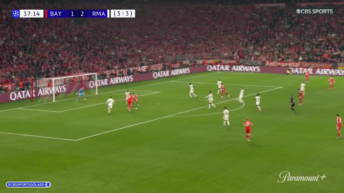 A HEAVYWEIGHT #UCL CLASSIC IN MUNICH 🤯 Bayern Munich and Real Madrid trade goals to level this tie on aggregate 😮‍💨