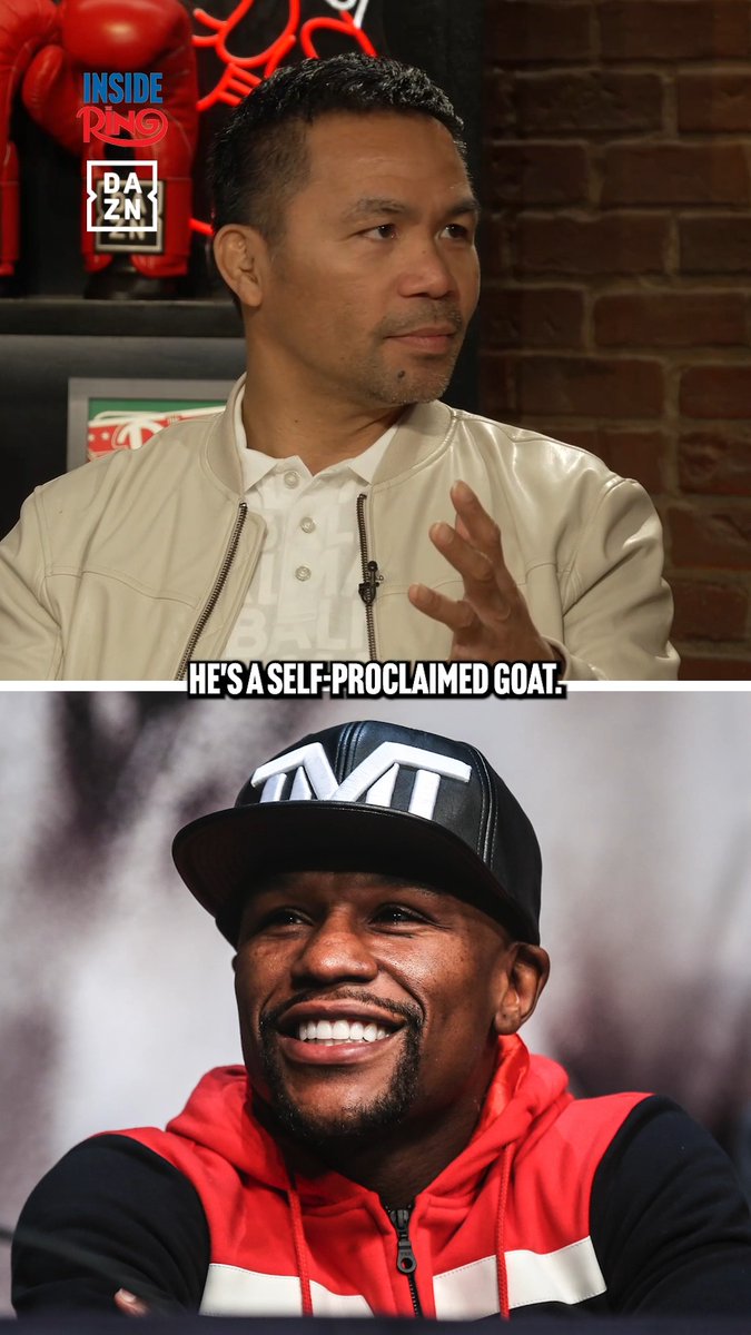 "He's a self-proclaimed GOAT." 👀 Manny Pacquiao doesn’t hold back on Floyd Mayweather 😬 #InsideTheRing | Latest episode LIVE NOW on The Ring’s YouTube 📺