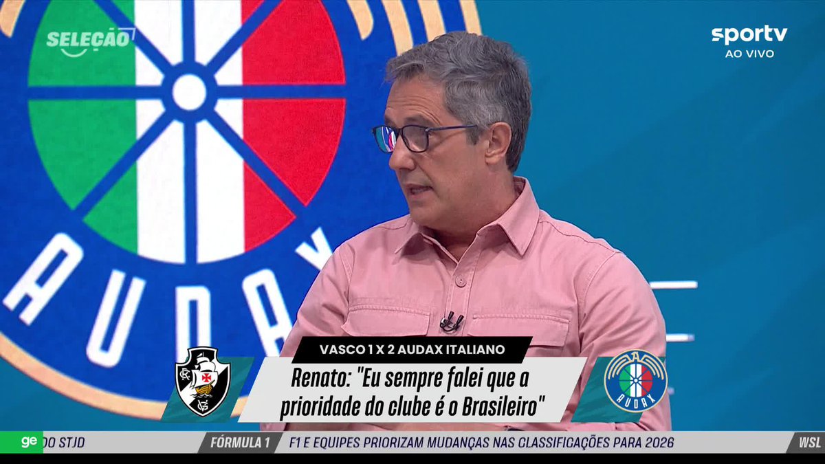Lino, no Sportv: “Vocês acham que o Vasco investiu o que investiu para abrir mão da Sul-Americana e lutar contra o Z-4 no Brasileiro? Acho que Renato tá jogando muito pra baixo a expectativa.” Rizek: “Acho que é a realidade do Vasco.” 🎥 sportv ge