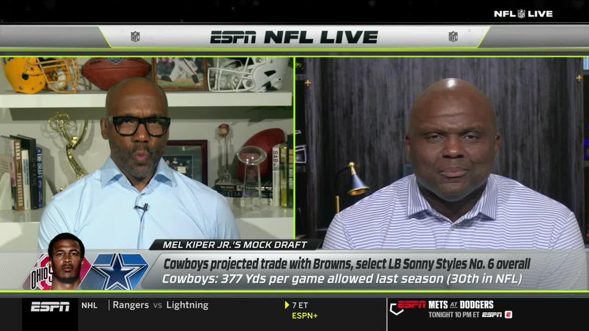 Should the Cowboys consider trading up for a higher pick in the first round of the NFL draft?