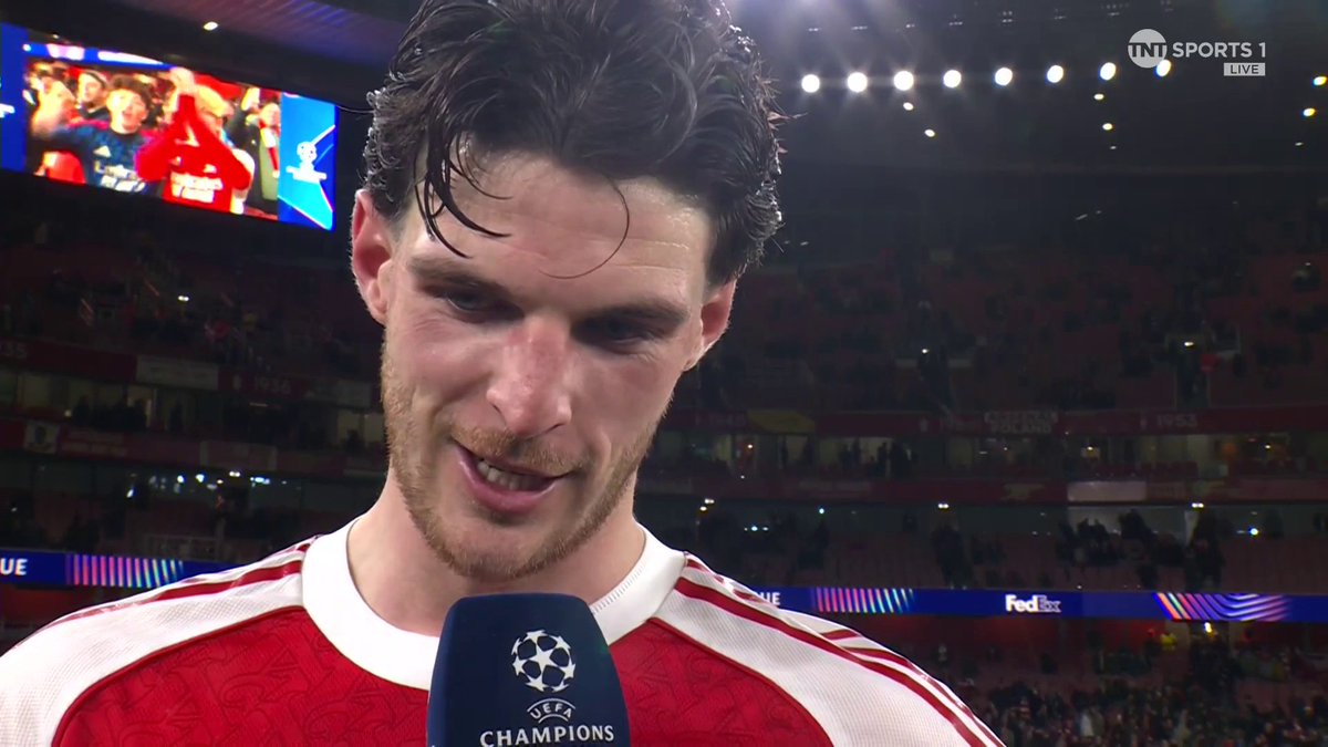 “Bring on these last couple of weeks!” 💪 Declan Rice reacts after Arsenal reach back-to-back Champions League semi-finals! @julesbreach Stream with TNT Sports on HBO Max