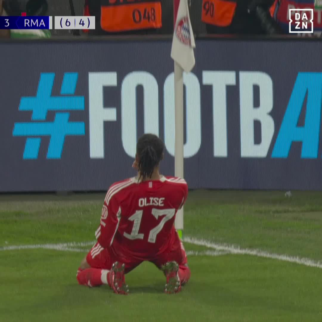 Zeitspiel? Olise hat lieber noch Bock auf ein Traumtor 🔥#DAZNmoment #ChampionsLeague #UCL #FCBRMA