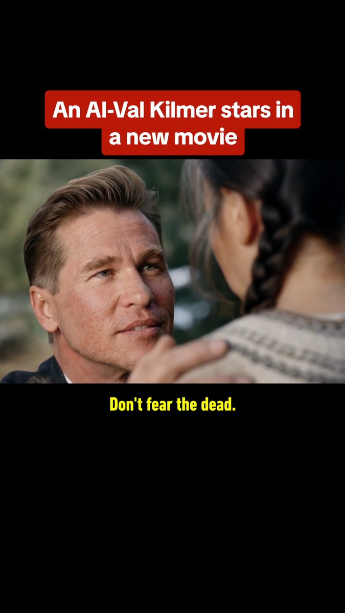 The late Val Kilmer has been resurrected with AI for the upcoming movie As Deep as the Grave. #CinemaCon2026