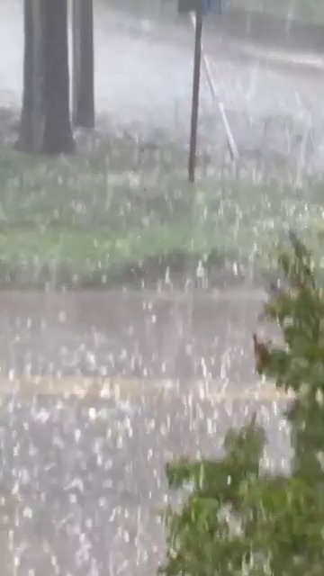 WATCH OUT! Golf ball-sized hail pounded parts of the Midwest on Tuesday.