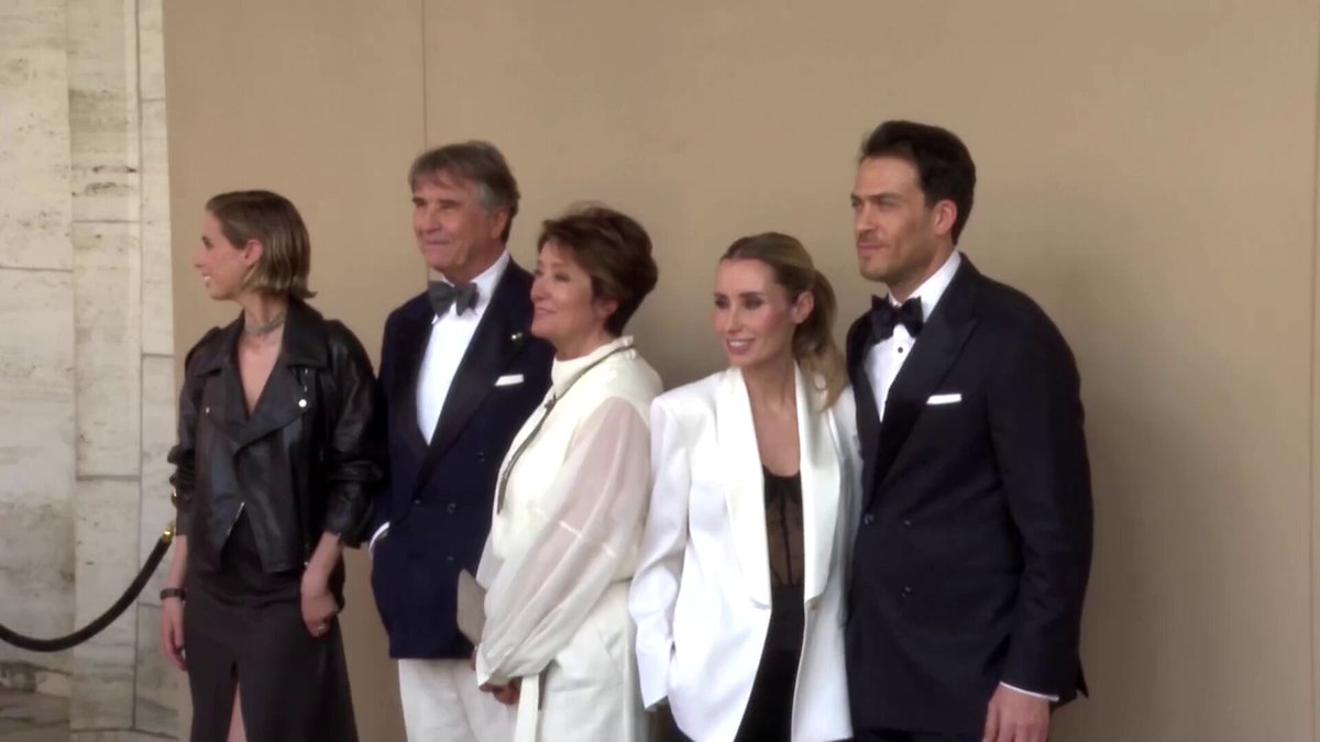 Italian designer Brunello Cucinelli presented a documentary blending his life story with fiction in New York, featuring interviews with family, celebrities, and colleagues
