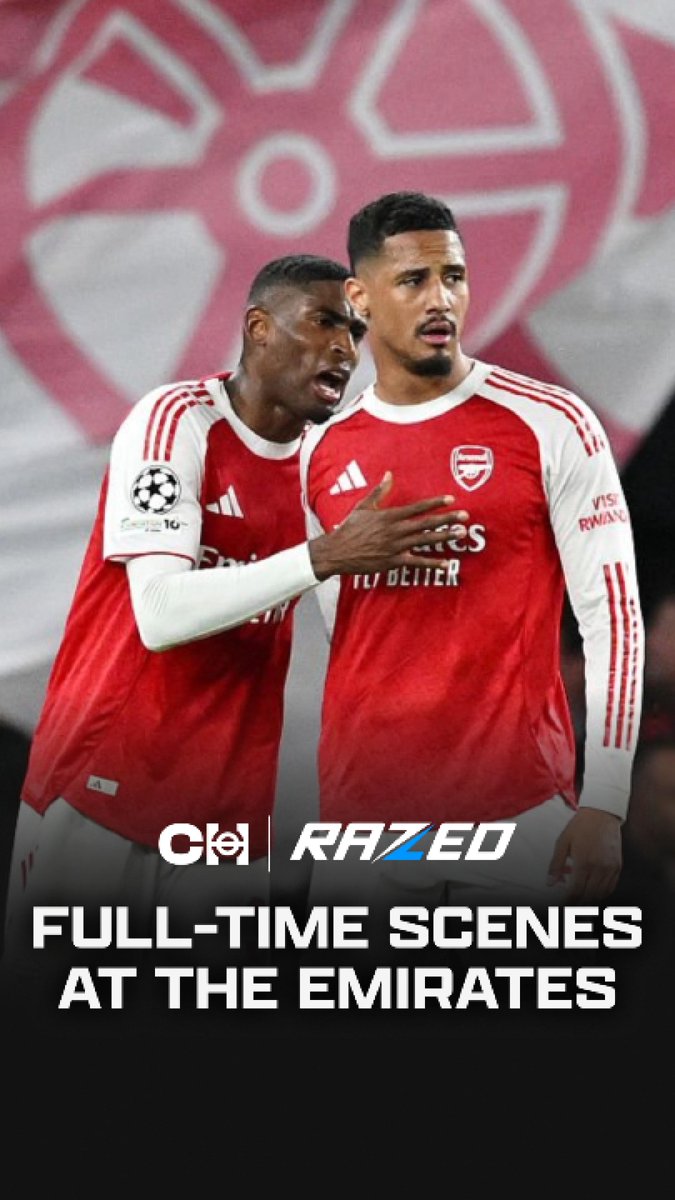 Here's the full-time scenes at the Emirates. 👏