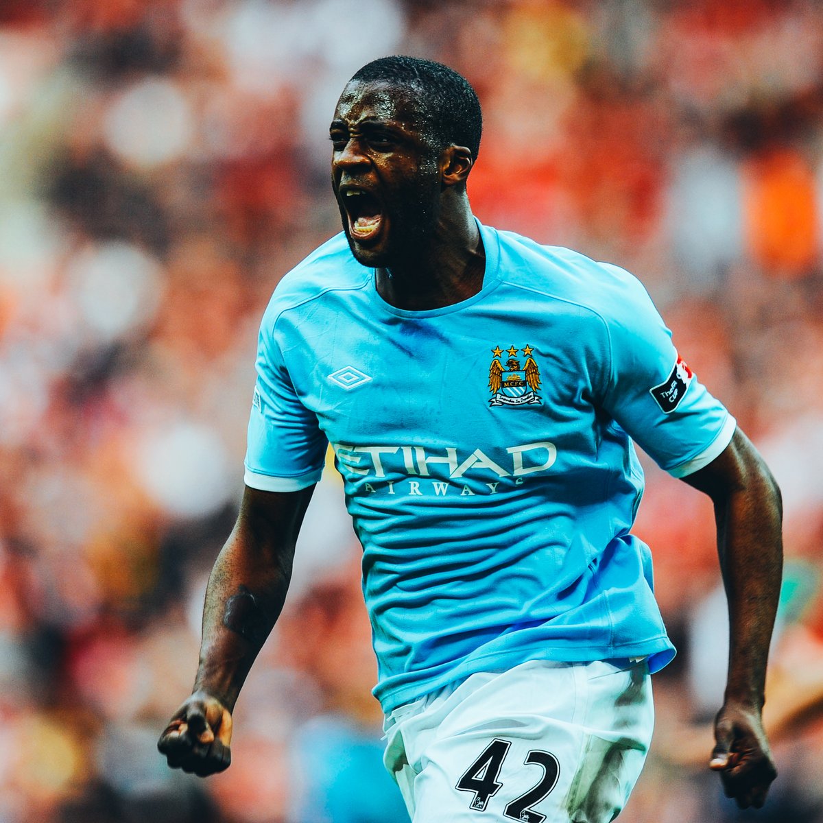 Watch as Yaya Toure sent Manchester City into the FA Cup final after scoring against Man United at Wembley, 15 years ago today. Absolute cinema.