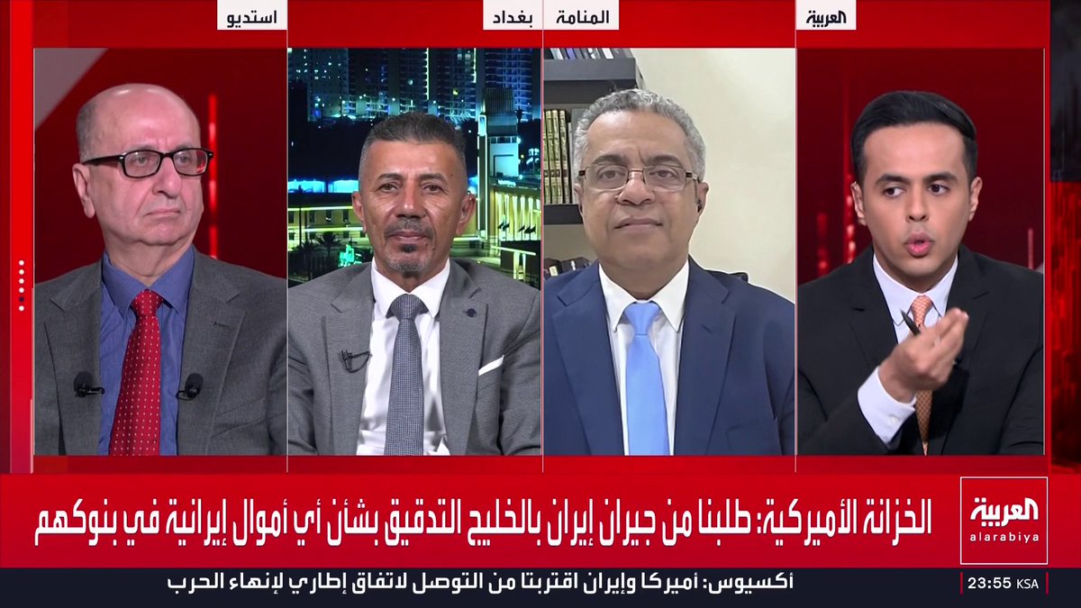 الباحث السياسي واثق الجابري: الهجمات ضد الدول العربية تنطلق من مناطق صحراوية في العراق دون علم الدولة والحكومة تدينها.. ووزير الإعلام الأردني الأسبق سميح المعايطة: في عهد الكاظمي تم توقيع اتفاق تعاون أمني يضم مصر والأردن والعراق ودول الخليج لمساندة بغداد.. فهل إطلاق الصواريخ على هذه الدول مكافأة مقابل هذا الدعم؟