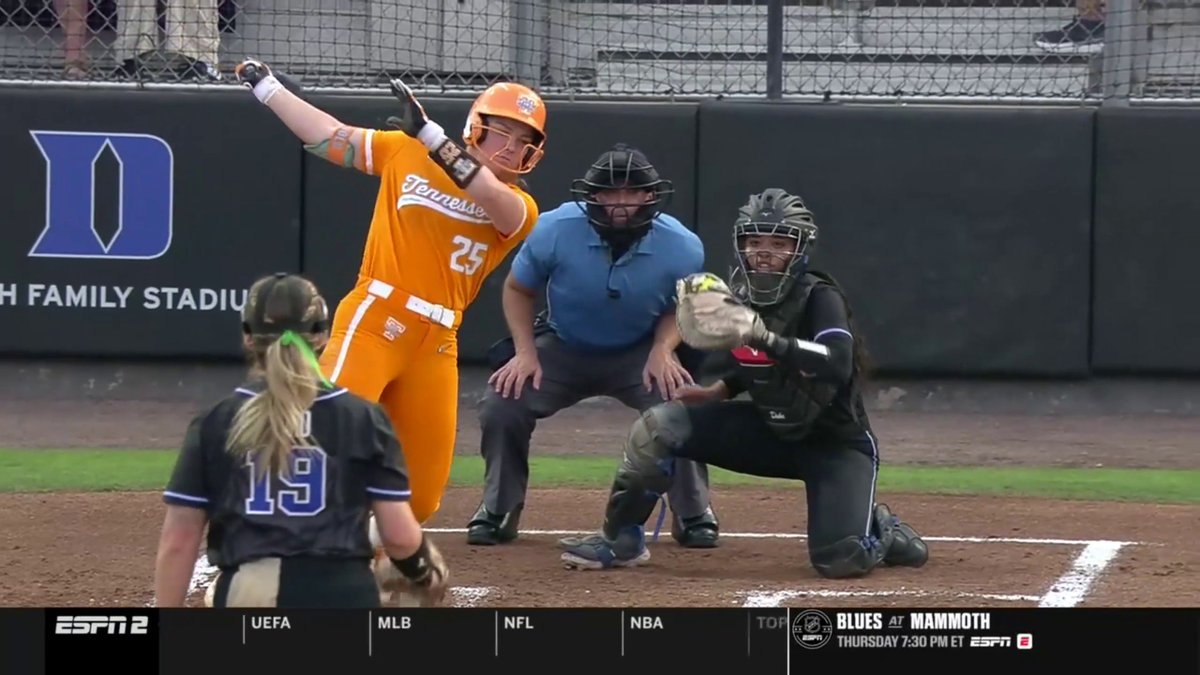 Cassidy Curd had the batter stumbling 🫨 What a K by Duke 🔥