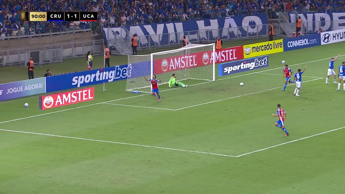 Gol de Universidad Católica 90+4' Jimmy Martinez Cruzeiro 1️⃣2️⃣ U. Católica #Libertadores
